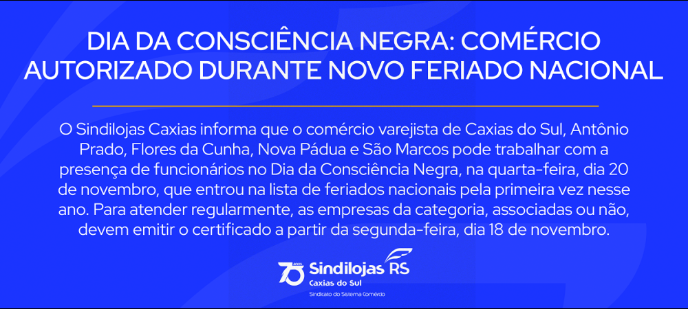 Dia da Consciência Negra: comércio autorizado durante novo feriado nacional